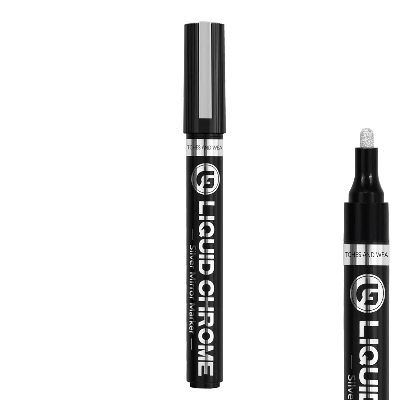 Silver Art Liquid Mirror Chrome Highlight Marker Pen - DIY Multifunctional Tool